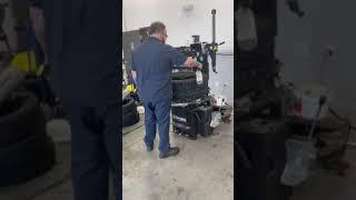Quite possibly the safest way to do tires on a ravioli machine