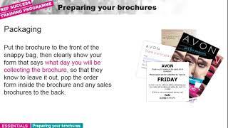 Preparing Your AVON Brochures