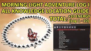 +10 Max Energy TOTAL, Morning Light Adventure Log 1 (I) Knowledge Location Guide Black Desert BDO