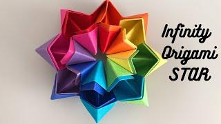 HOW TO MAKE AN INFINITY ORIGAMI STAR/ HANDMADE CRAFT