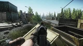 Tarkov fight--Naked, with ak-74u and 1 mag!