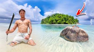 Solo Survival on Remote Tropical Island - Infested with Sharks