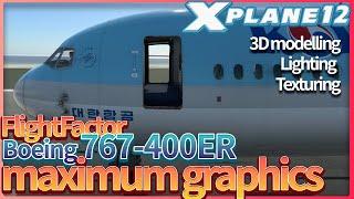 X-Plane 12, FlightFactor Boeing 767-400ER for XP12 Review