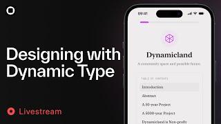 Designing with Dynamic Type in Play Livestream (Play 1.0)