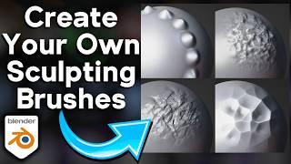 Create Your Own Sculpting Brushes in Blender 4.3 ️ (Tutorial)