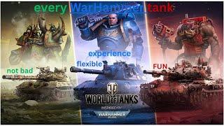 Wot console: every warhammer tank, desent games