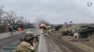 In minutes! Ukraine sniper brutally blow up Russian T-90M tanks in close combat as fled Kursk