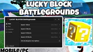 Roblox script hack|lucky block battlegrounds|script made by isaaaaa#0001|Mobile/PC|Lion Kc Lee