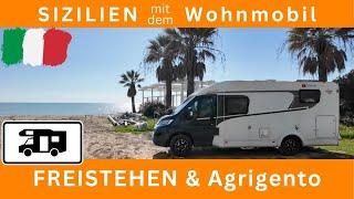  SIZILIEN #5 - FREISTEHEN am Meer, Agrigento, mit dem Wohnmobil