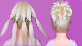 Простая и Быстрая прическа. Красивые Прически пошагово. Simple and beautiful Hairstyle.