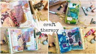 CRAFT THERAPY #1 In Which We Create for the Joy of It, Glue Things Down and Have Fun!