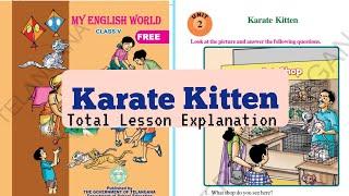 5th class English Unit-2 Karate Kitten Lesson