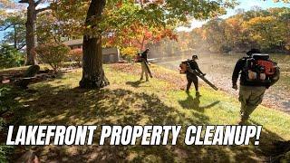 Fall Cleanup On A Lakefront Property!