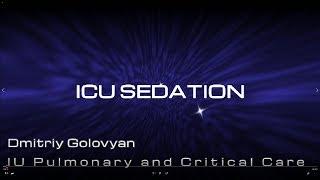 Goals of ICU Sedation -- BAVLS