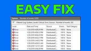 How To Fix DistributedCOM Error 10016