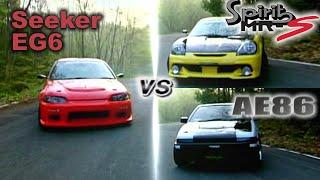 [ENG CC] Seeker EG6 vs. Bandoe AE86 vs. Spirits MRS Touge 200 HV81