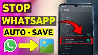 How to Stop Whatsapp Saving Photos to Gallery - 2024