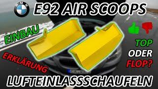 MEHR Leistung für WENIG für nur 60€? | E92 Air Scoops - Einbauanleitung