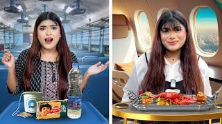 Rs 100 Train Vs Rs 10,000  Plane  ️ Ticket  |  Cheap Vs Expensive | Mahjabeen Ali