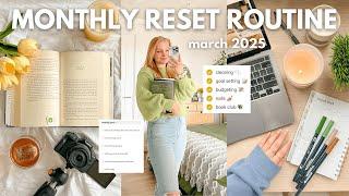 MARCH MONTHLY RESET  cleaning, goal setting, february reflection, journaling | Charlotte Pratt