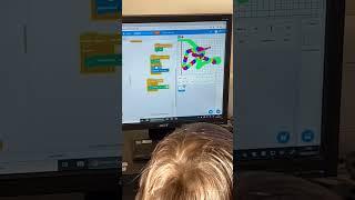 A drawing game created in Scratch by an 8 year old coder.