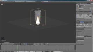 Blender.  Симуляция огня и дыма