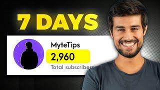 I Got 2K Subscribers in 1 Week  @dhruvrathee