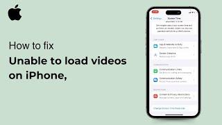 Unable to load videos on iPhone, here is the fix ( iOS ) 2024