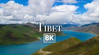  TIBETAN PLATEAU in 8K by DRONE (8K Drone Video)(Relaxing Music)