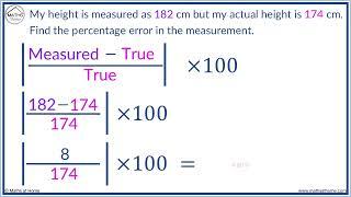 How to Calculate Percentage Error