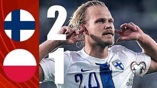 HIGHLIGHTS | Finland 2 - 1 Poland | 2026 FIFA World Cup European Qualifiers - Joel Pohjanpalo Goal