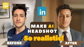 (2025 Updated)How to make AI realistic headshot to update LinkedIn profile picture(100%Free)!