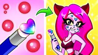 Pinky Gets an Emergency Makeover!  How to Sneak Make Up Into Class by Teen-Z