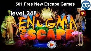 [Walkthrough] 501 Free New Escape Games level 248 - Enigma escape - Complete Game