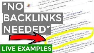 Discover this Proven Method for Ranking on Google with Zero Backlinks