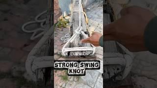 Strong Knot Technique for Racks and Swings #knot #rope #technique