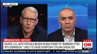 Garry Kasparov on AC360 w Anderson Cooper. March 4 2022. Russian war on Ukraine.