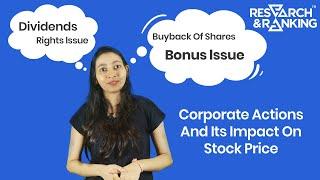 What Are Corporate Actions & Its Impact On Stock Price | Stock Market Terminologies For Beginners