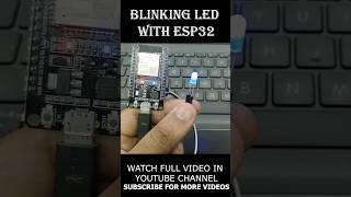 Blinking LED with ESP32 || LED ON OFF tutorial for beginners #esp32