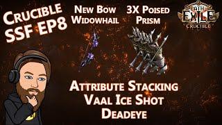 Uber Lab With 2K HP - Attribute Stacking Widowhail Vaal Ice Shot Deadeye - Crucible SSF EP 8