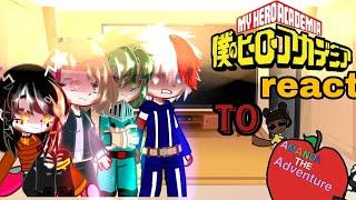 MHA(BNHA)react to Amanda The Adventurer?!/Some Class 1a react to Amanda The Adventurer//|#Gacha