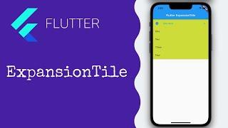 Flutter: ExpansionTile Widget