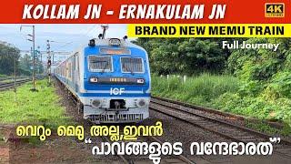 Most amazing journey from Kollam to Kochi in brand new MEMU TRAIN | 4k