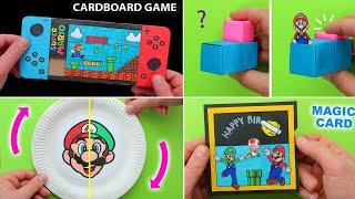 6 Cool Super Mario Paper crafts DIY. Super Mario Game from paper. How to make PAPER CRAFTS for FANS