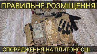 ПЛИТОНОСКА. Як правильно розмістити спорядження???