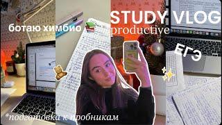 \(ω)/ study vlog: готовлюсь к ЕГЭ химбио, выходной будущего медика, пробники