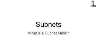 Subnets: What is a Subnet Mask?