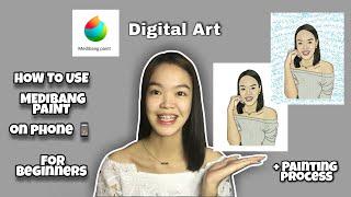 How to Use Medibang Paint on Phone for Beginners | Step by Step Painting Process | Digital Art