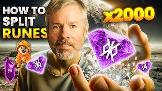 How To Send Runes In Small Portions  UTXO Splittin For DOG, RSIC, Satoshi