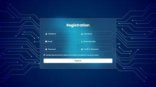 Registration Form in HTML & CSS